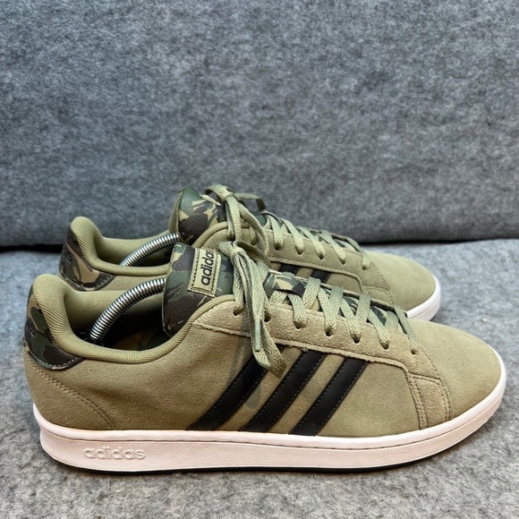Adidas Grand Court Orbit Green Camo Accent Men's Sneakers Tennis‎ Shoes 12 - Picture 3 of 9